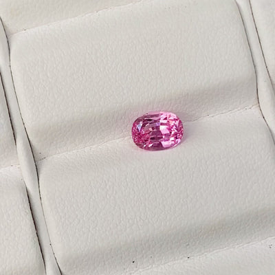 1.21 ct Padparadscha Sapphire Cushion Shape Natural Heated