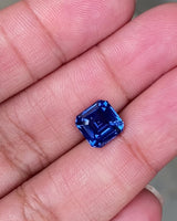 3.27 ct Royal Blue Octagon Sapphire Heated Sri Lanka GIA Certified