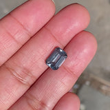 4.15 ct Ceylon Grey Sapphire Emerald Cut  Natural Heated