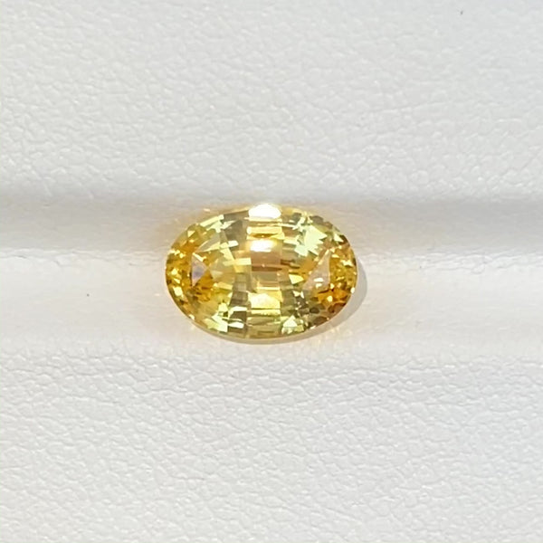 3.62 ct Vivid Yellow Sapphire Oval Shape Natural Unheated
