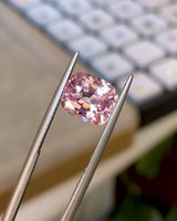 4.17 ct Light Pink Sapphire Cushion Ceylon Heated GIA Certified