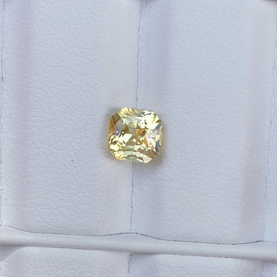 2.04 ct Yellow Sapphire Square Cut Natural Unheated Gemstones