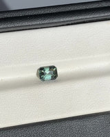 1.24 ct Green Emerald Cut Madagascar Sapphire Unheated Gem