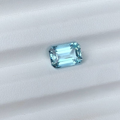 2.99 ct Aquamarine Emerald Cut Natural Sapphire Gemstones