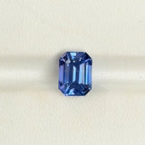 3.36 ct Blue Sapphire Emerald Cut Natural Unheated GIA Certified