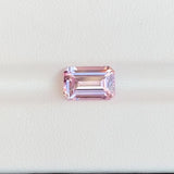 2.57 ct Ceylon Pink Sapphire Emerald Cut Unheated Natural Gemstone