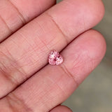 0.81 ct Padparadscha Sapphire Heart Natural Unheated