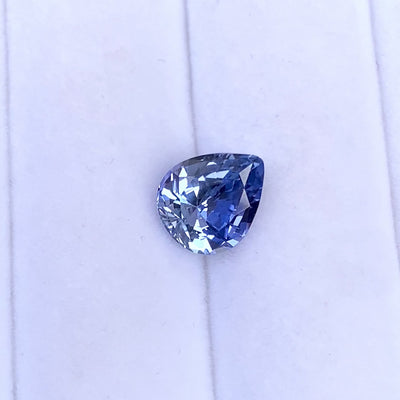3.44 ct Blue Sapphire	Pear Natural Unheated Gems