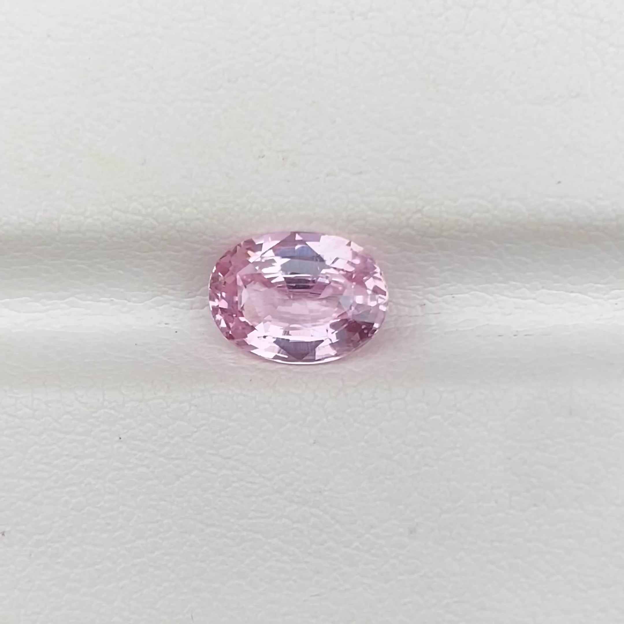 2.04 ct Peach Lite Pink Sapphire Oval Shape Natural Unheated