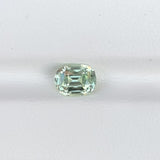 1.56 ct Mint Green Sapphire Cushion Cut Natural Unheated