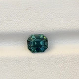 2.06 ct Teal Sapphire Emerald Cut Natural	Heated