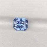 3.26 ct Vivid Sky Blue Sapphire Radiant Cut Natural Unheated