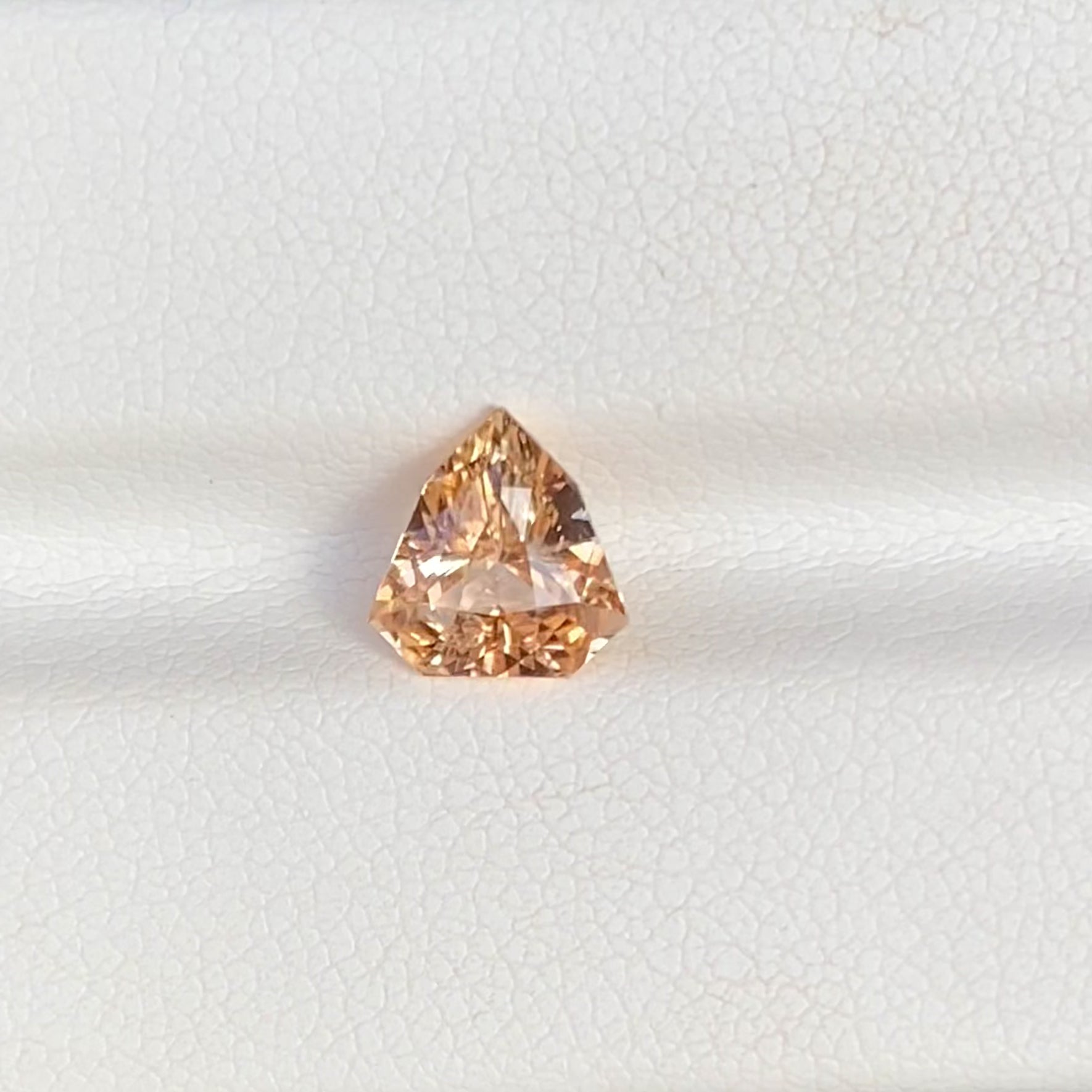 1.53 ct Ceylon Peach Sapphire Shield Cut Natural Heated
