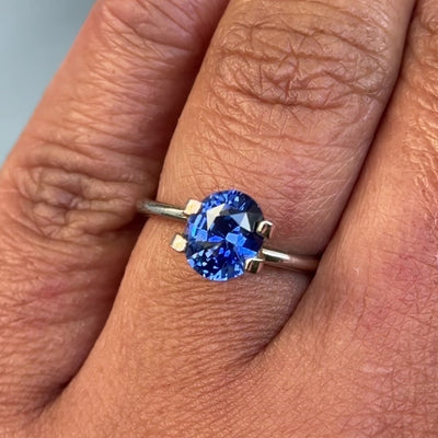 2.02 ct Vivid Blue Sapphire Oval Natural Heated Gemstones