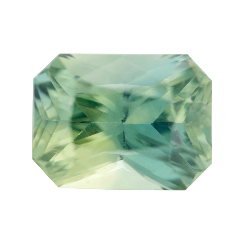 1.11 ct Green Sapphire Radiant Natural Unheated Madagascar