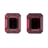 7.01 ctw Purplish Red Emerald Cut Ceylon Garnet Gem