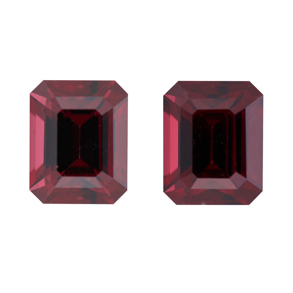 7.01 ctw Purplish Red Emerald Cut Ceylon Garnet Gem