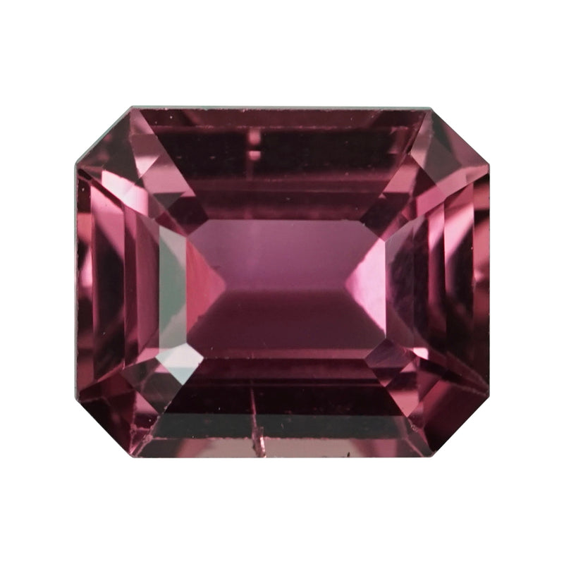 1.02	ct Wine Red Sapphire Emerald Cut Natural Heated