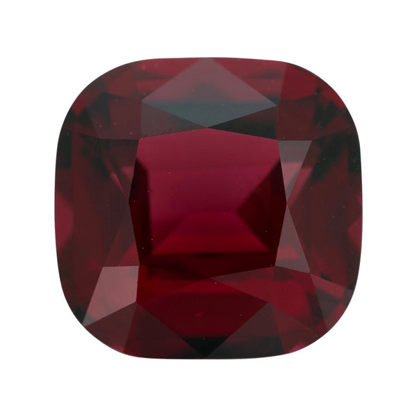 Purplish Red Square Cushion Ceylon Garnet Gemstone