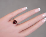 6.12 carat cushion cut natural garnet