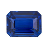 2.66 ct Royal Blue Sapphire Emerald Cut Natural Heated Sri Lanka