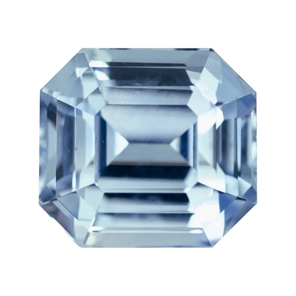 2.50 ct Sky Blue Sapphire Emerald Cut Natural Heated Gemstones