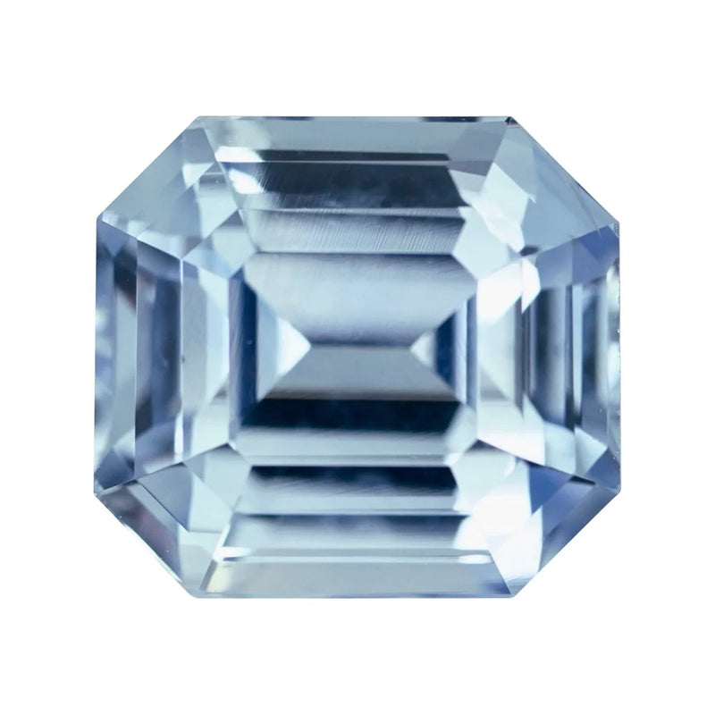 2.50 ct Sky Blue Sapphire Emerald Cut Natural Heated Gemstones