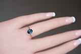 1.65 ct Bluish Green Oval Madagascar Sapphire Heated Gemstone