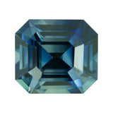 2.12 ct Teal Sapphire Emerald Cut Natural Unheated