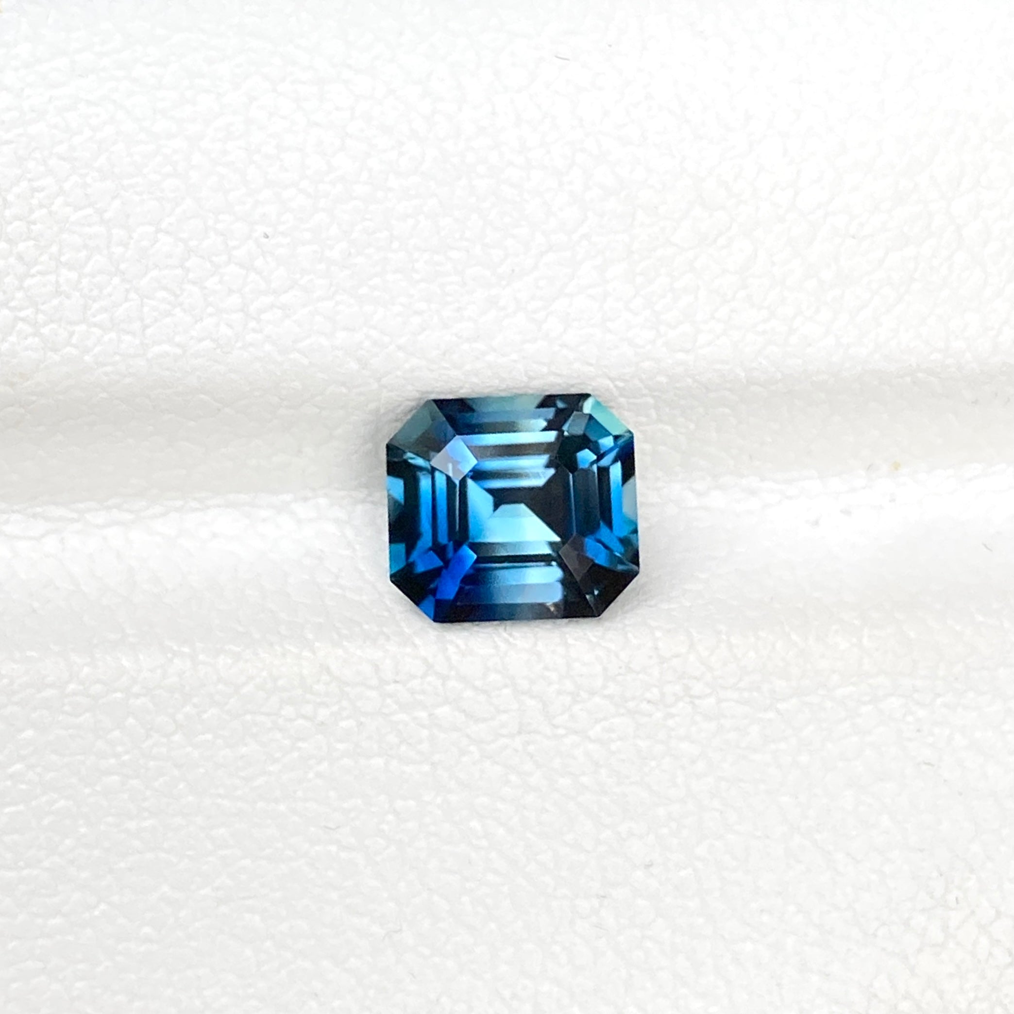 2.12 ct Teal Sapphire Emerald Cut Natural Unheated Gemstones