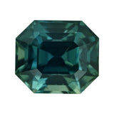 2.06 ct Teal Sapphire Emerald Cut Natural Heated Gemstone