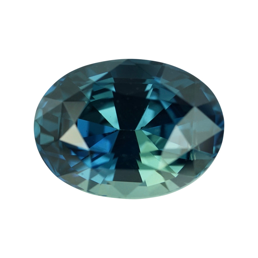 4.75 ct Teal sapphire oval unheated GIA Certified GS1904