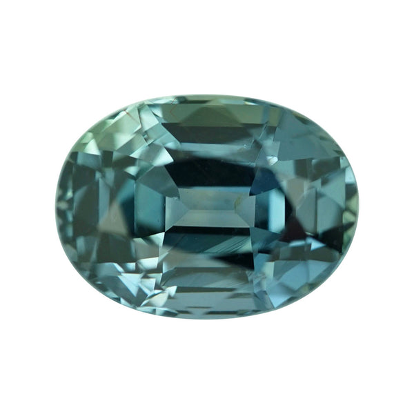 2.58 ct Teal Sapphire Oval Natural Unheated