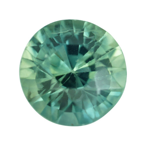 1.15 ct Green Parti Sapphire Round Natural Unheated