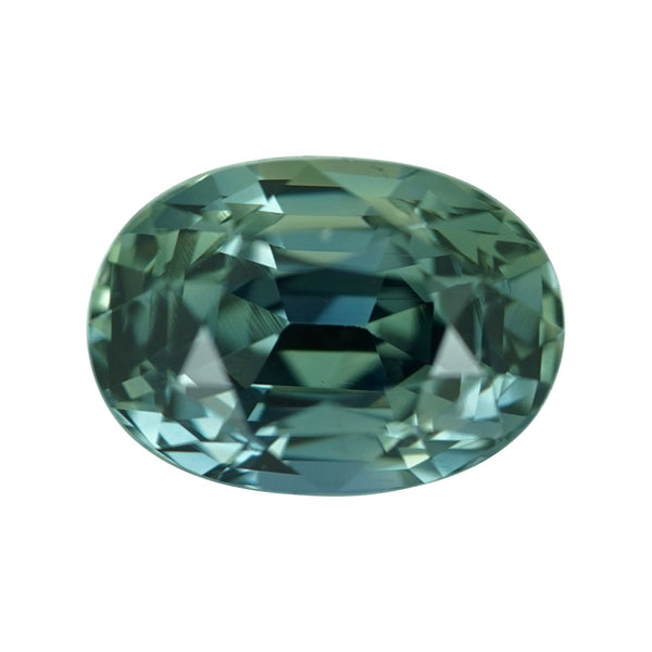 2.10 ct Teal Sapphire Oval Natural Unheated