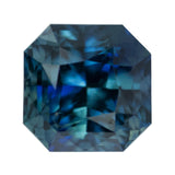 3.10 ct Teal Sapphire Square Cut Natural Unheated Gemstones