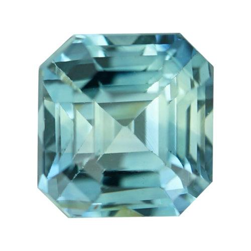 1.12 ct Teal Sapphire Square Cut Natural Unheated