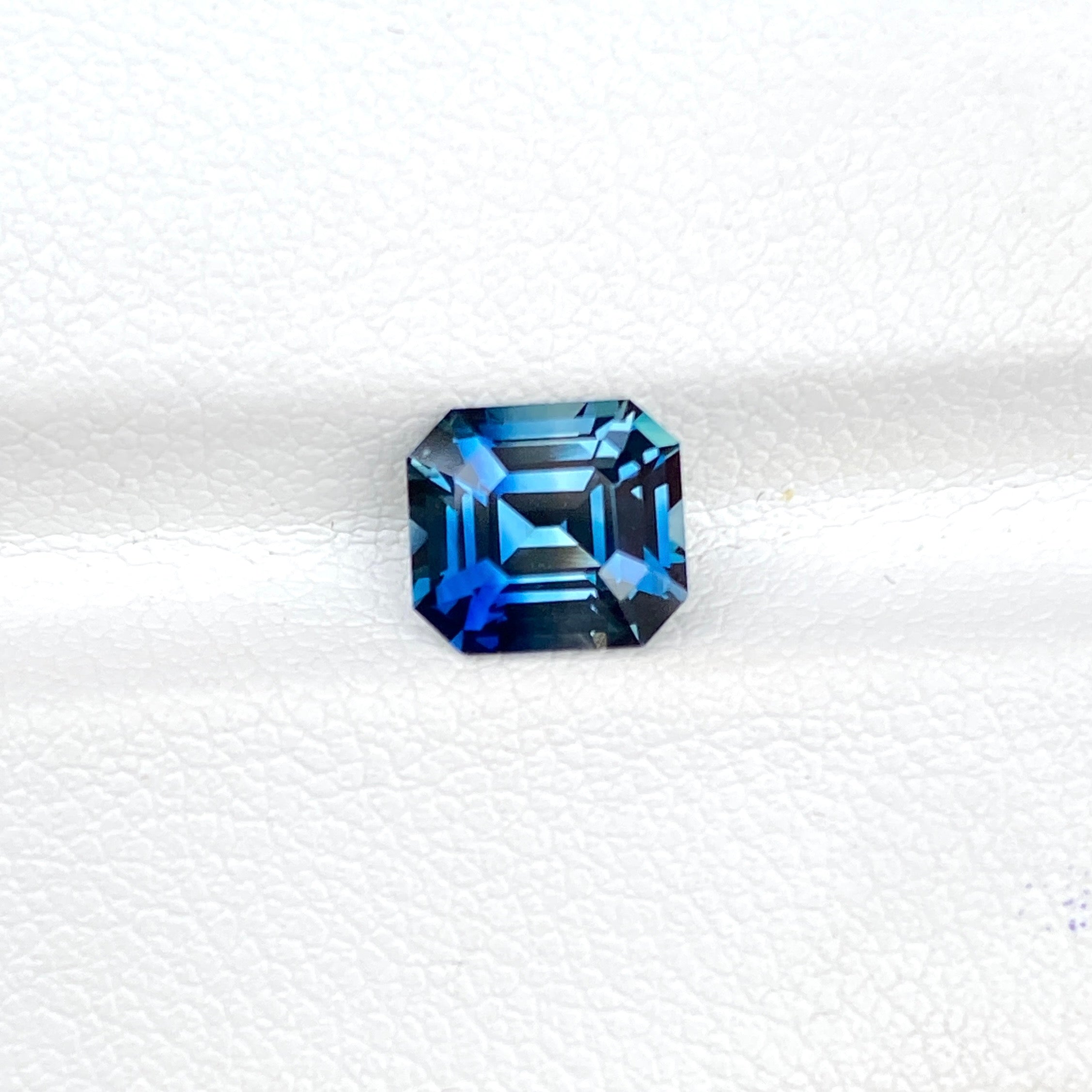 2.12 ct Teal Sapphire Emerald Cut Natural Unheated Gemstones