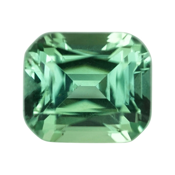 1.28 ct Teal Blue Green Tourmaline Cushion Cut Natural