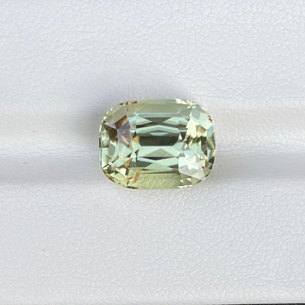 6.71	ct Apple Green	Tourmaline Cushion Natural Unheated