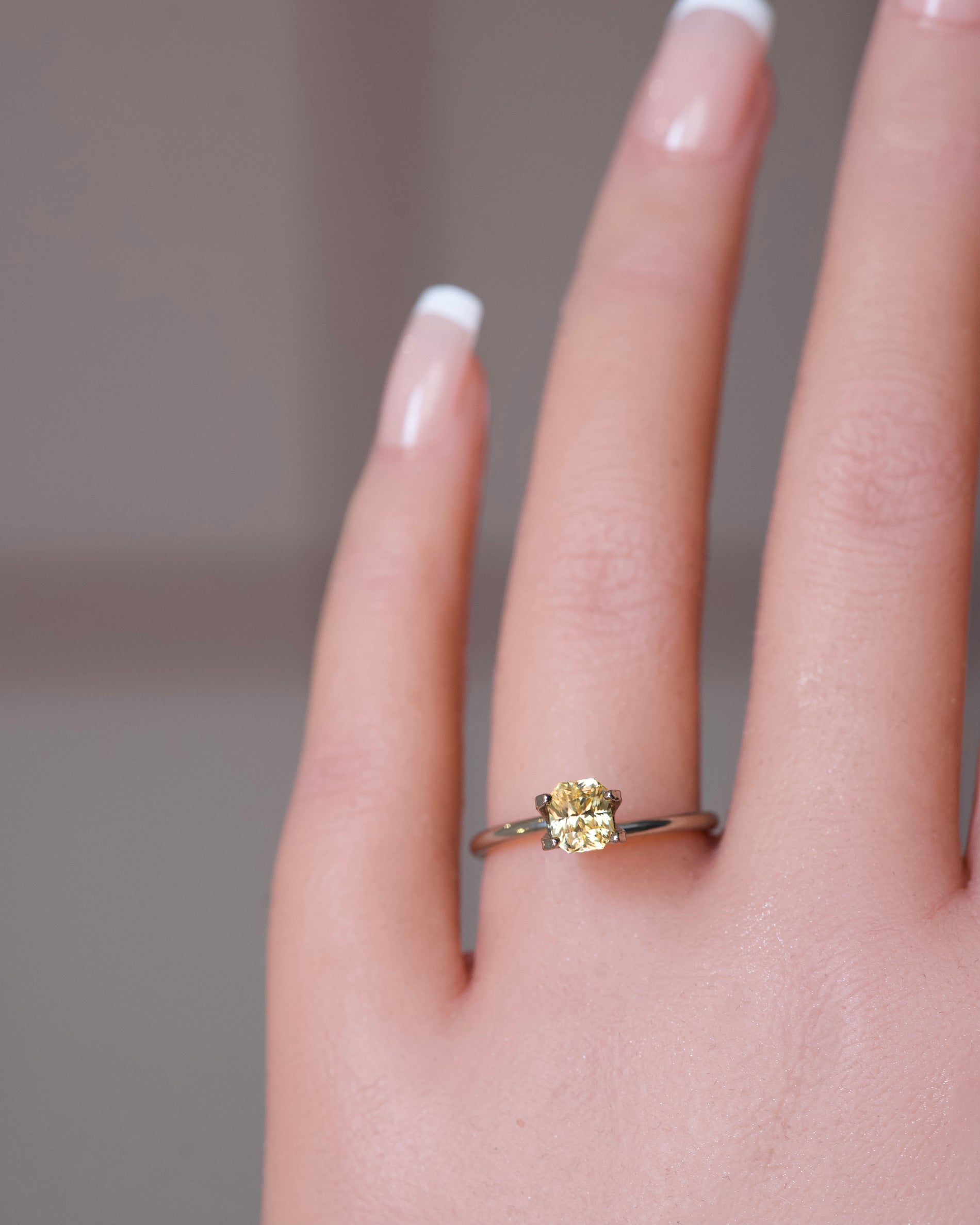 1.14 carat Yellow Radiant Cut Ceylon Sapphire