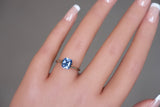 2.54 carat blue sapphire gemstone