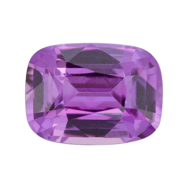 Certified Natural Cushion Purple Sapphire from Madagascar