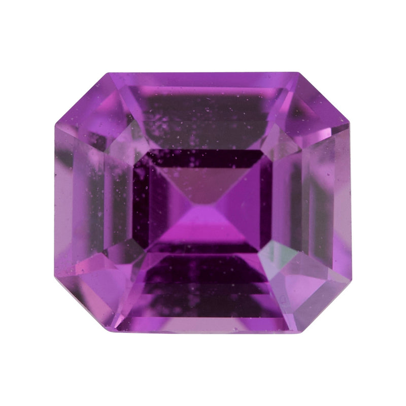 1.11 ct Violetish Purple Sapphire Emerald Cut Natural Unheated Madagascar