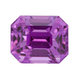 1.06 ct Vivid Purple Sapphire Emerald Cut Natural Unheated Madagascar