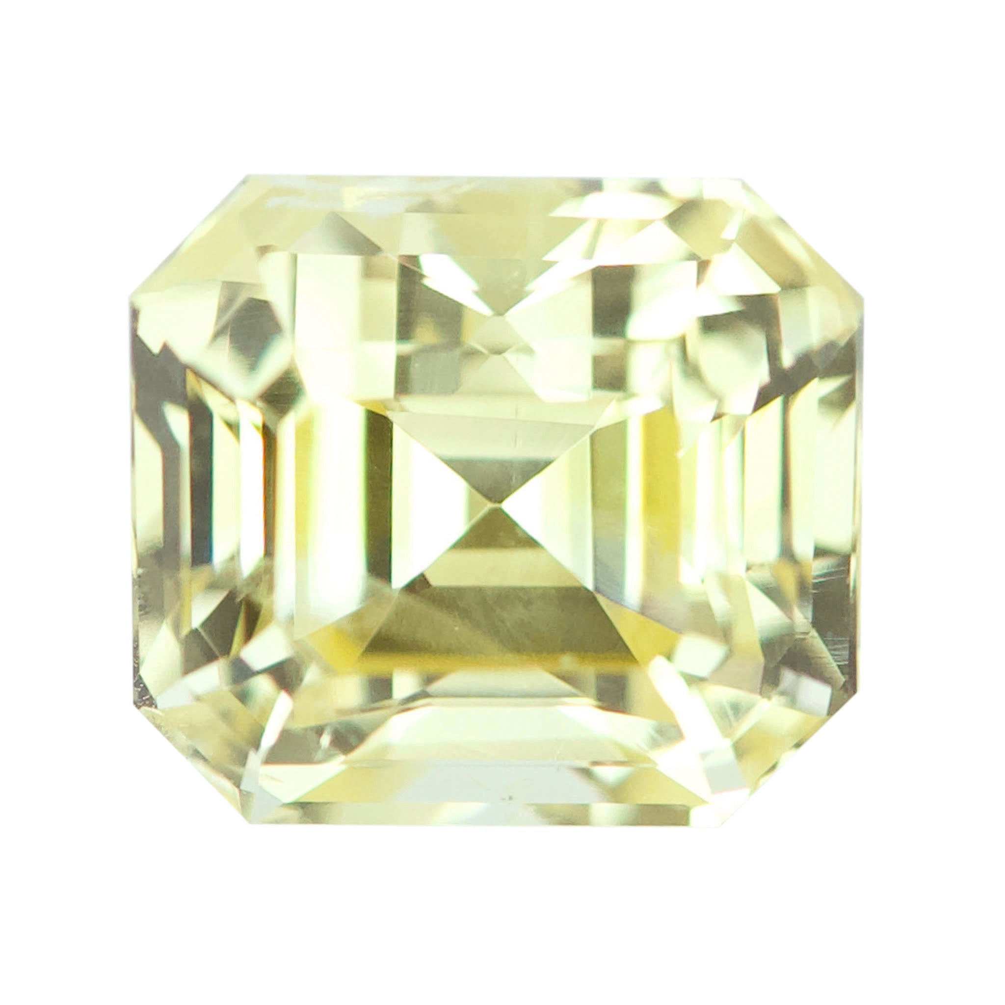 2.64 ct Yellow Sapphire Emerald Cut Natural Unheated Gems