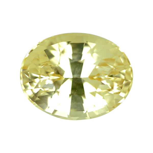 2.90 ct Yellow Sapphire Oval Natural Unheated