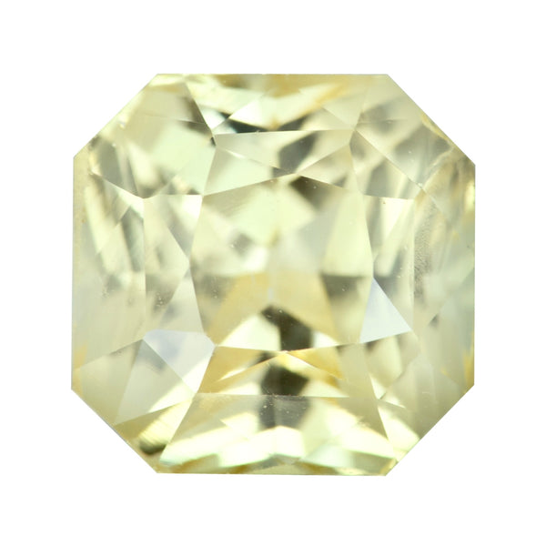 2.04 ct Yellow Sapphire Square Cut Natural Unheated