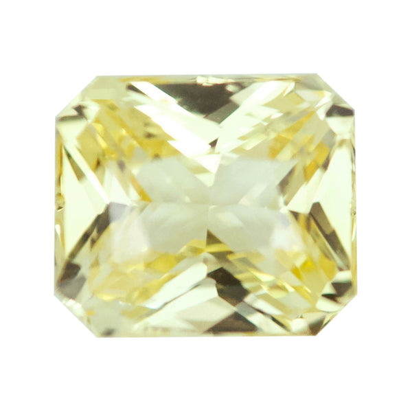 1.11 ct Yellow Sapphire Radiant Cut Natural Heated