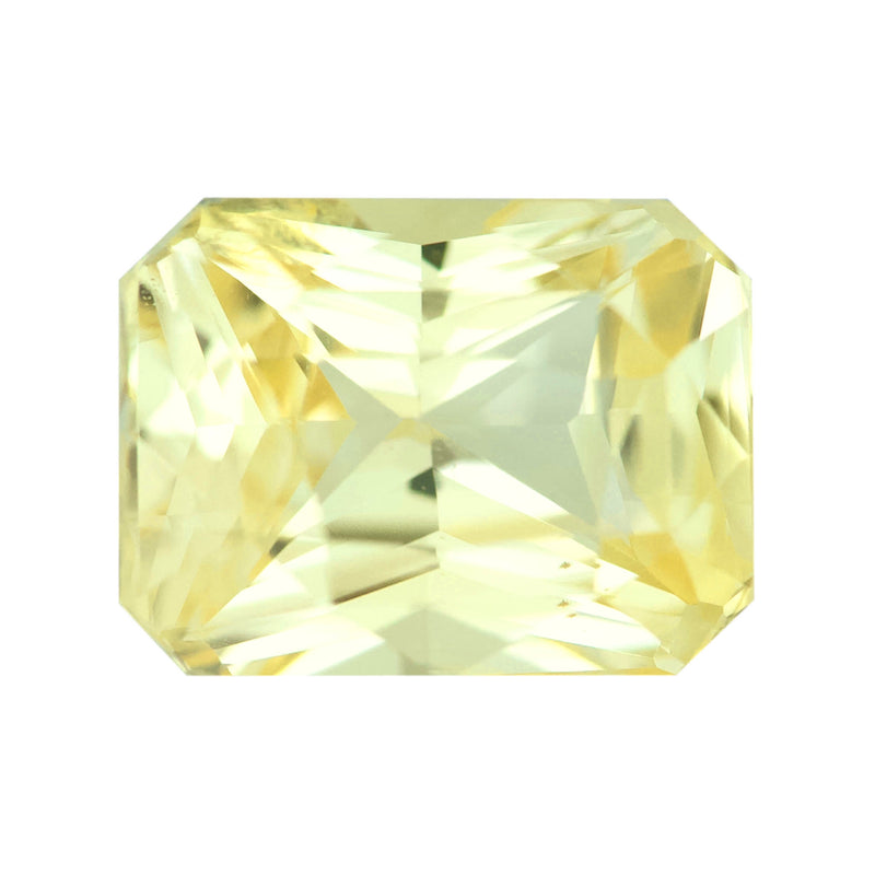 2.05 ct Yellow Sapphire Radiant Cut Natural Unheated